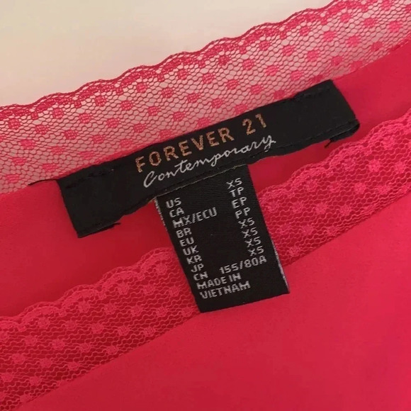 Forever21 Pink Lace Cami Tank Top - Picture 3 of 3